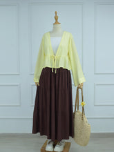 SUNNY BLISS - BUTTER YELLOW FRONT TIE TOP